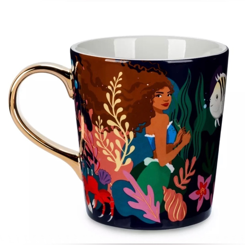 Disney Ariel (2023) “ My voice is my treasure” cup! Beautiful w gold handle.